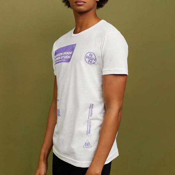 NWT Reason Design Studio Men’s Limited Edition “Built To Last” White Tee Large - Picture 2 of 7